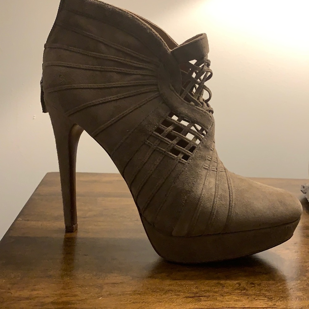 Elie Tahari suede booties